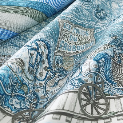 HERMES LES FOLIES DU FAUBOURG SCARF 90 H004147S 05 (88.5*88.5cm) HERMES LES FOLIES DU FAUBOURG SCARF 90 H004147S 05 (88.5*88.5cm)